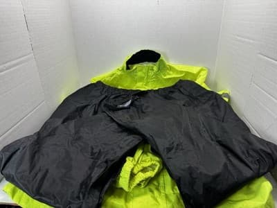 Nelson Rigg Stormrider 2-Piece Rainsuit Hi-Vis Yellow Large See Pics/Condition - Thumbnail 2