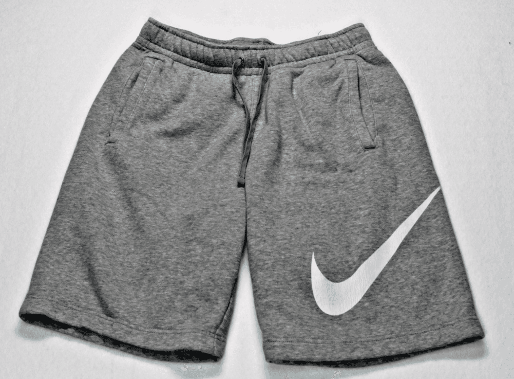 Nike Sweat Shorts Mens Small Gray Sportswear Club Fleece Swoosh Logo Athletic
