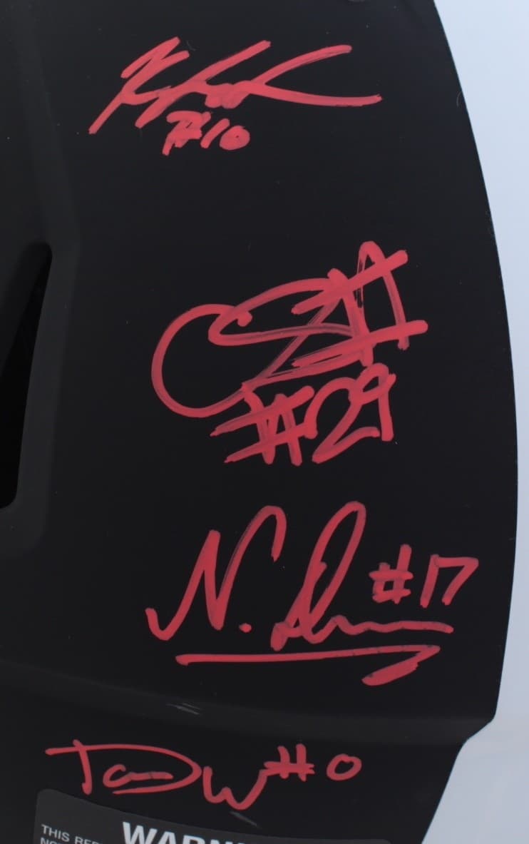 2021 National Champs Helmet Team Signed Eclipse Speed Rep Georgia Bulldogs BAS A - Thumbnail 4