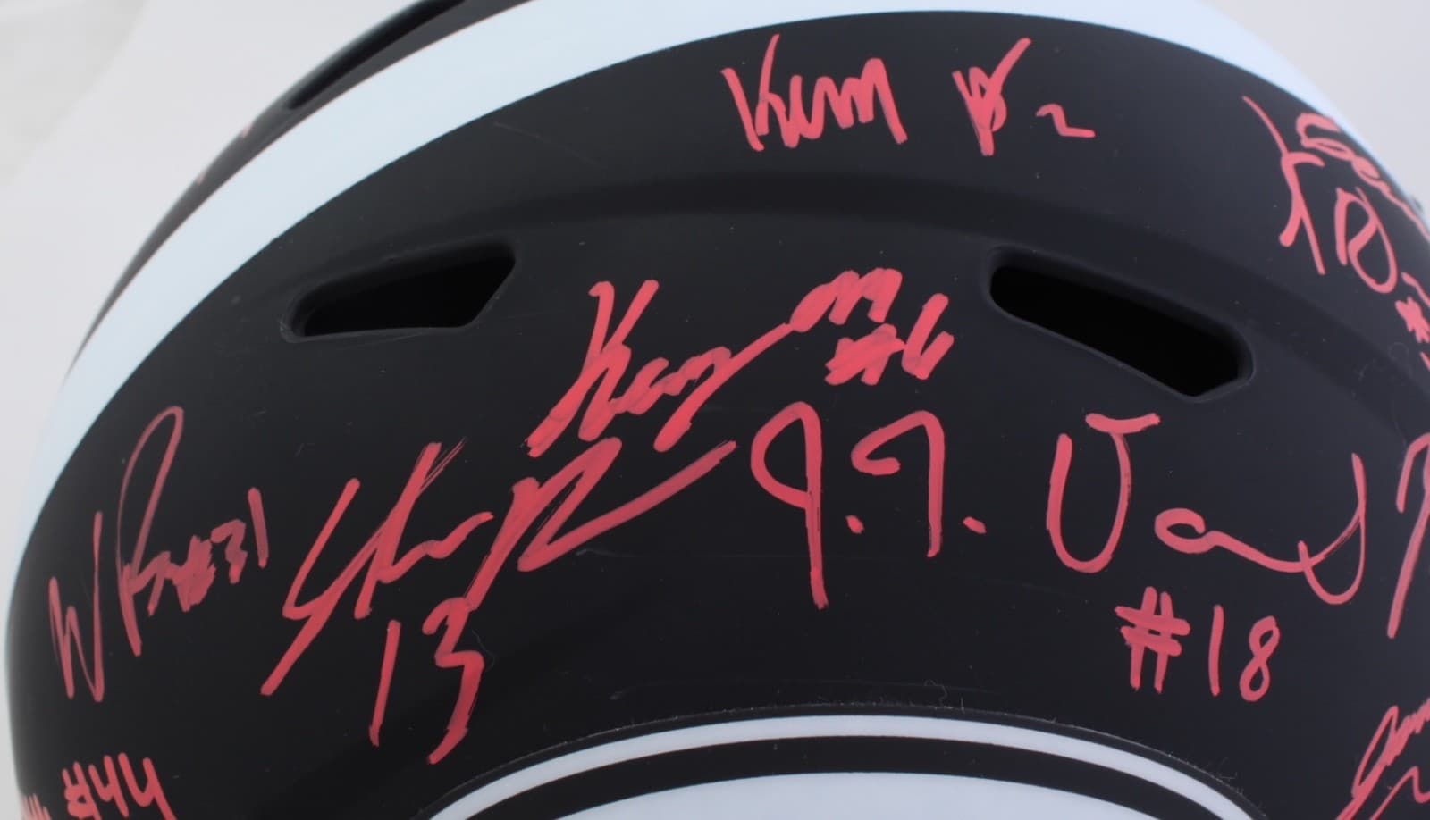 2021 National Champs Helmet Team Signed Eclipse Speed Rep Georgia Bulldogs BAS A - Thumbnail 2