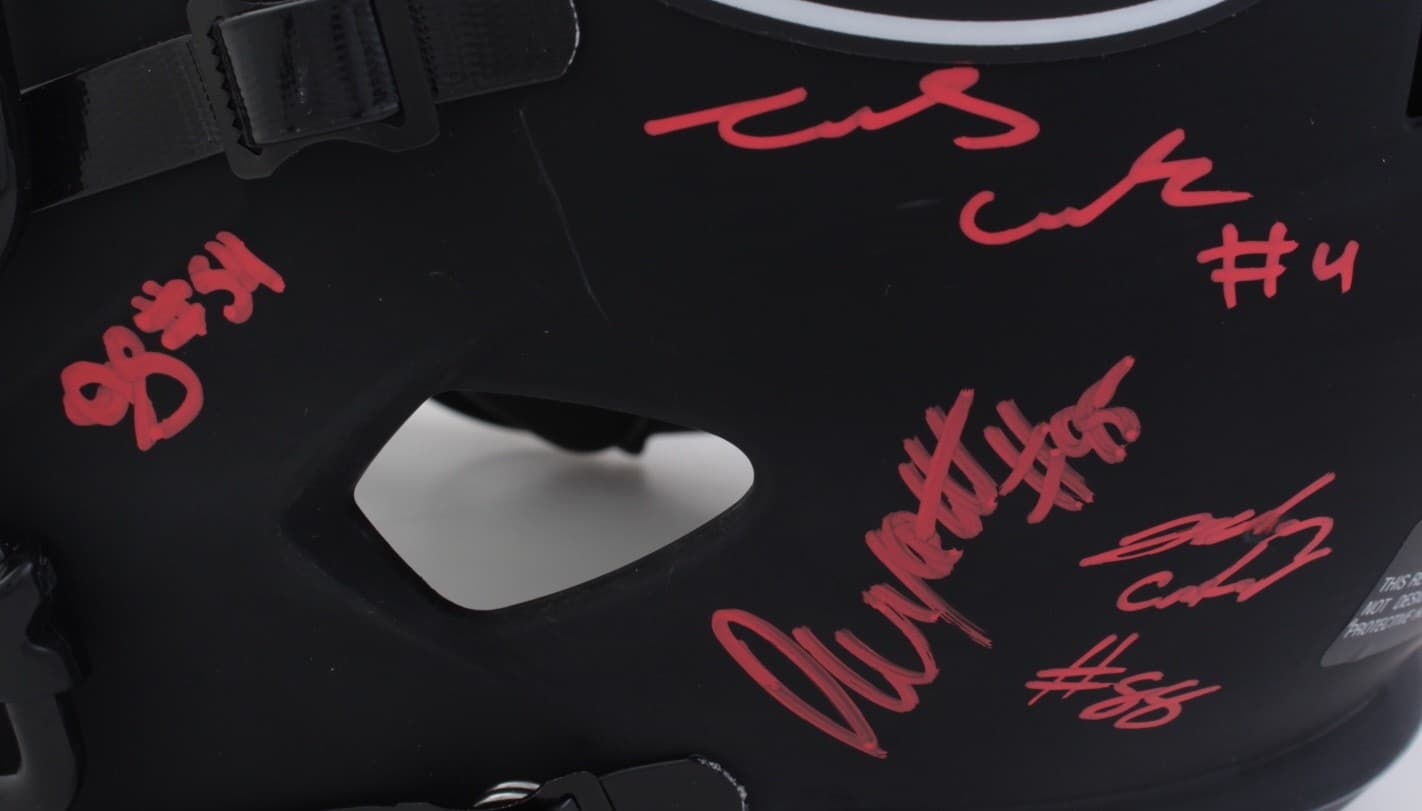 2021 National Champs Helmet Team Signed Eclipse Speed Rep Georgia Bulldogs BAS A - Thumbnail 6