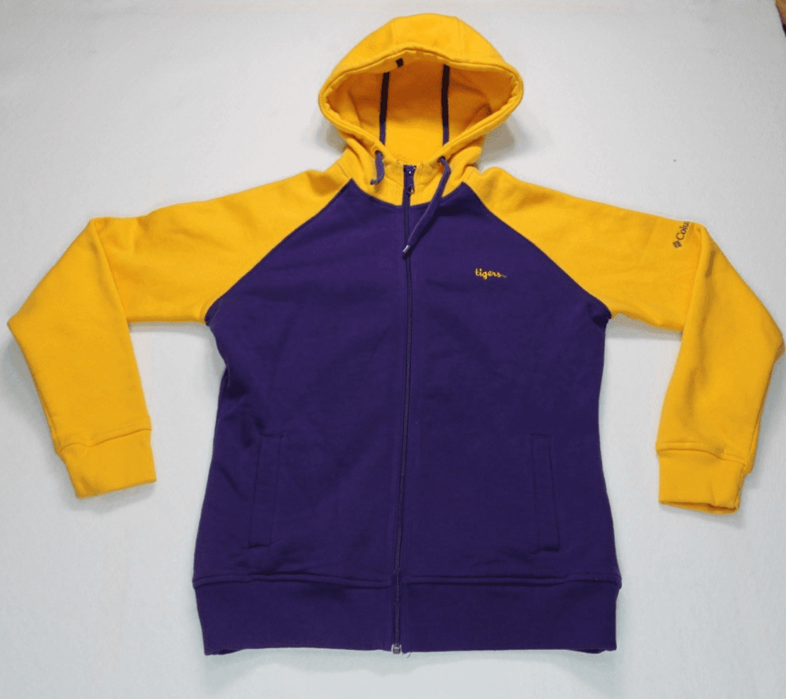 LSU Tigers Columbia Jacket Women’s Large Fleece VTG College Louisiana NCAA SEC