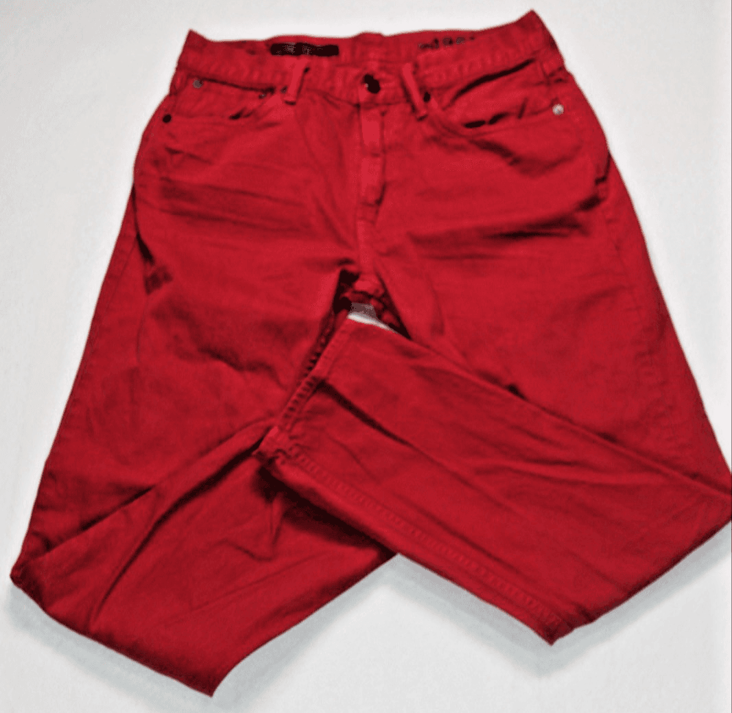 Vintage Gap Mens Jeans 32x30 Red Denim 1969 SLIM Fit Cotton Made In USA - Image 1