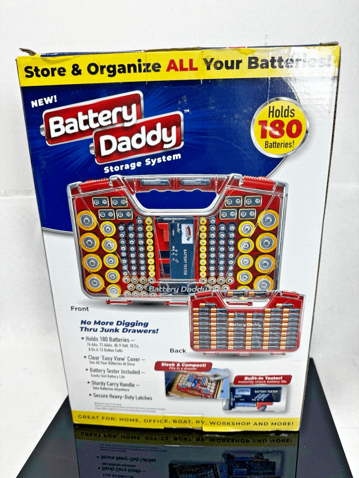 180 Battery Daddy Storage System Caddy Organizer with Case and Tester. - Thumbnail 2
