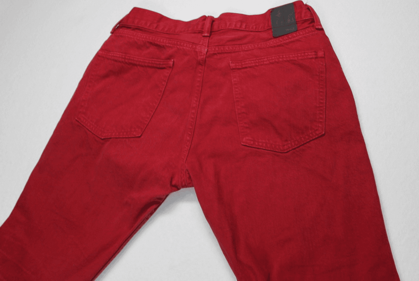 Vintage Gap Mens Jeans 32x30 Red Denim 1969 SLIM Fit Cotton Made In USA - Thumbnail 3