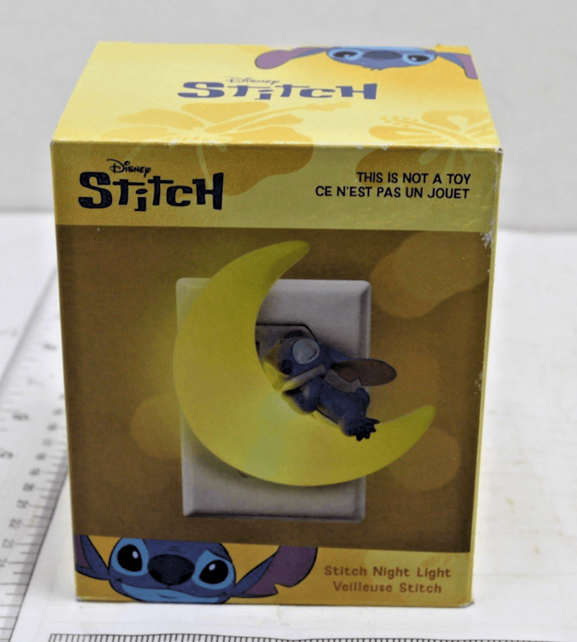 Disney Stitch Night Light For Kids, White Light ON/OFF Switch, Light Sensing NEW - Image 1