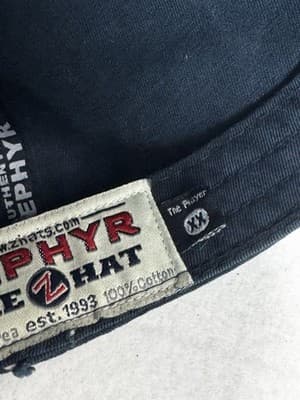 Y2K Zephyr Fightin’ Squirrels Navy Blue Men’s XX Size Baseball Hat Fitted - Thumbnail 4
