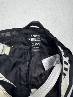 Fox 180 Motocross Pants Black/White Size 6-22 Motocross Racing Pants MX Dirt Kid - Thumbnail 2