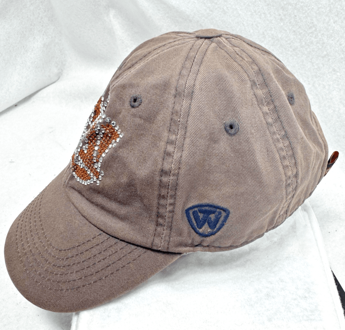 Women Auburn Tigers Hat Strapback (Fits Small) Top of the World Black Bedazzled - Thumbnail 2