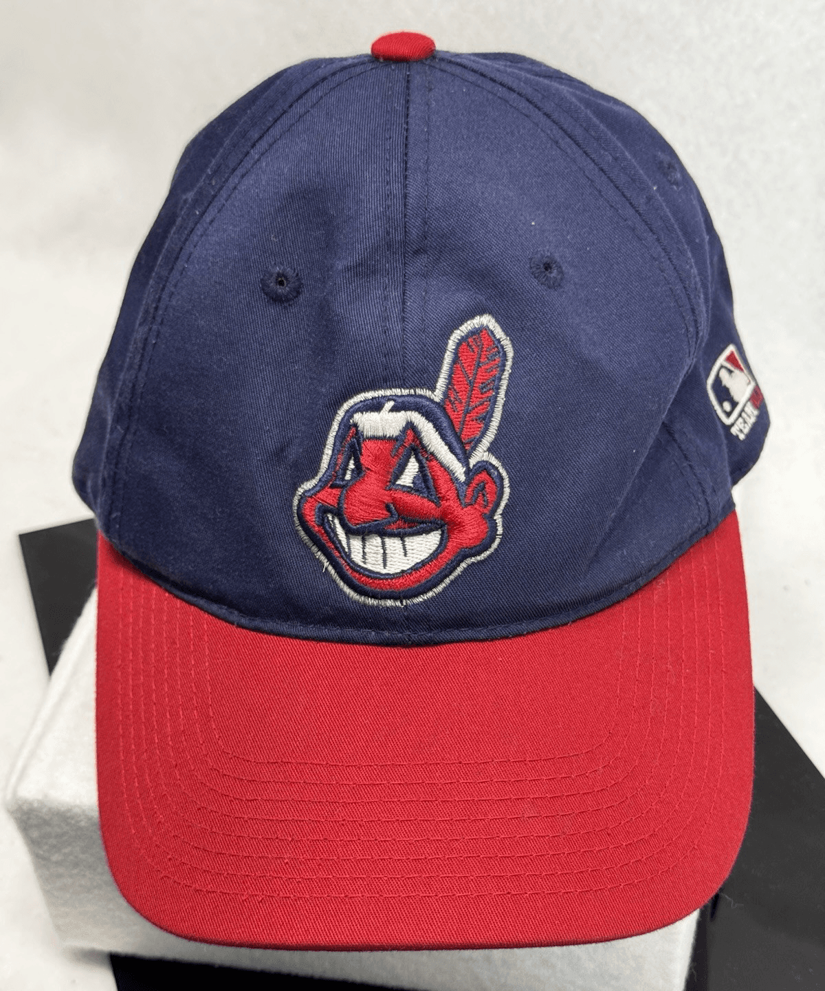 Cleveland Indians Hat Cap Strap Back Chief Wahoo MLB Baseball Adult OSFA - Image 1
