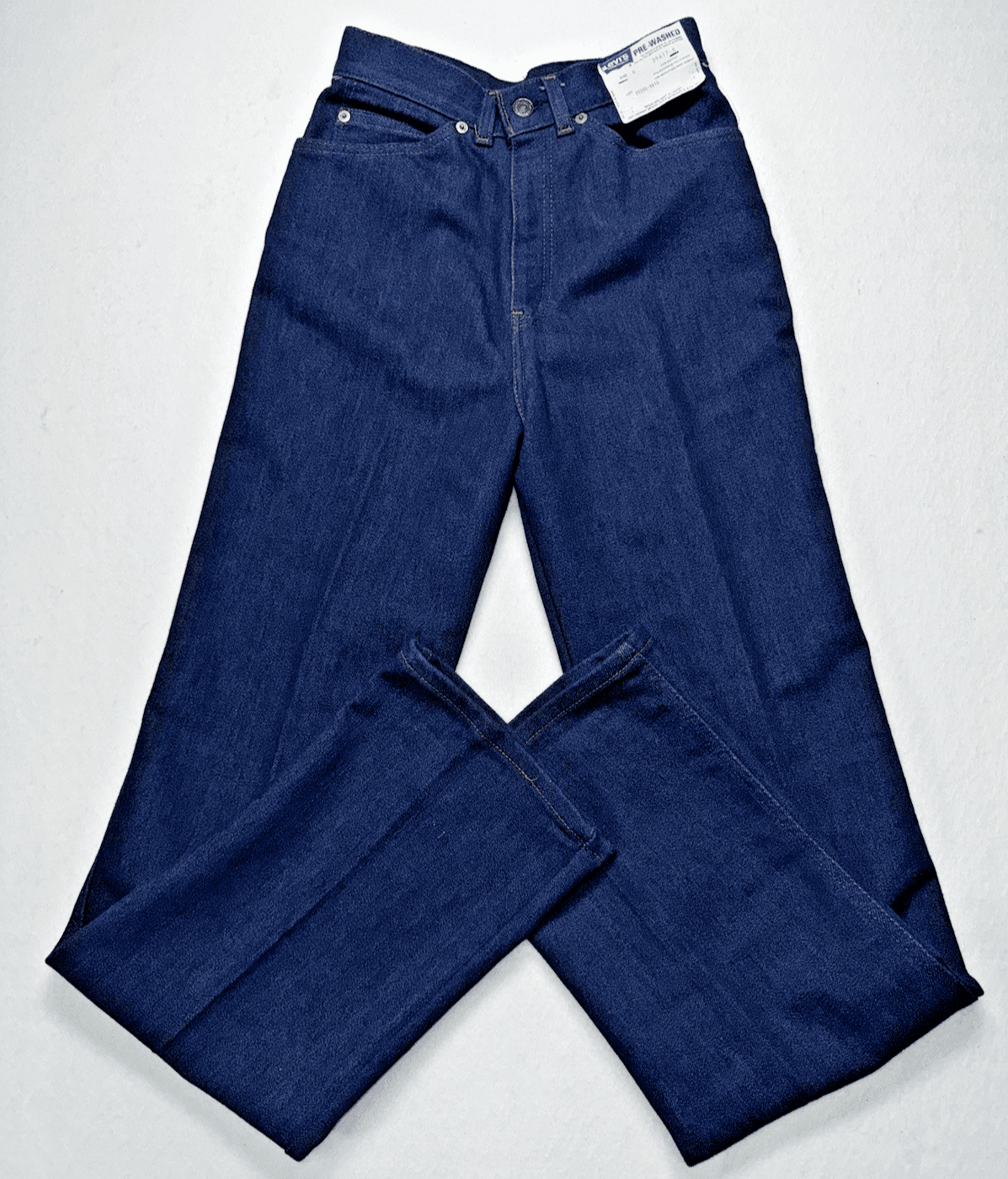 Vintage 70s 80s? Levis Prospector High Rise Wide Leg Jeans True Blue Sz 6 - Thumbnail 4
