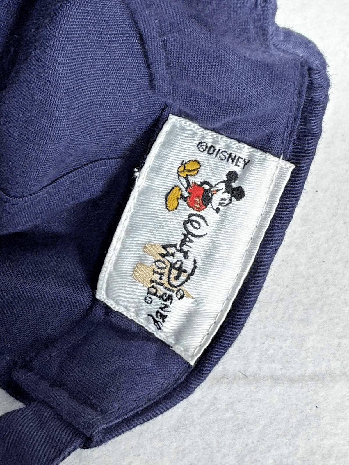 Disney World Adjustable Adult Navy Blue Hat W Red Embroidered Mickey Silhouette - Thumbnail 5
