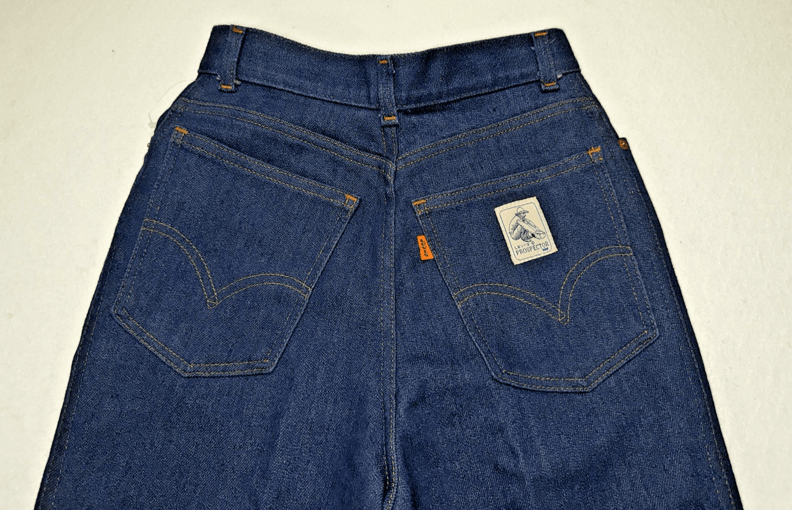 Vintage 70s 80s? Levis Prospector High Rise Wide Leg Jeans True Blue Sz 6 - Thumbnail 3