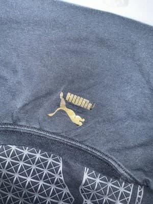 Puma Black T-Shirt Short Sleeve Graphic Print Casual Unisex Size XXL - Thumbnail 4