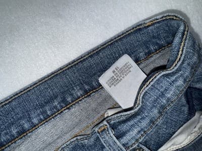 Vintage Women's Levi Jeans Too Super Low 524 Size 15M Blue - Thumbnail 5