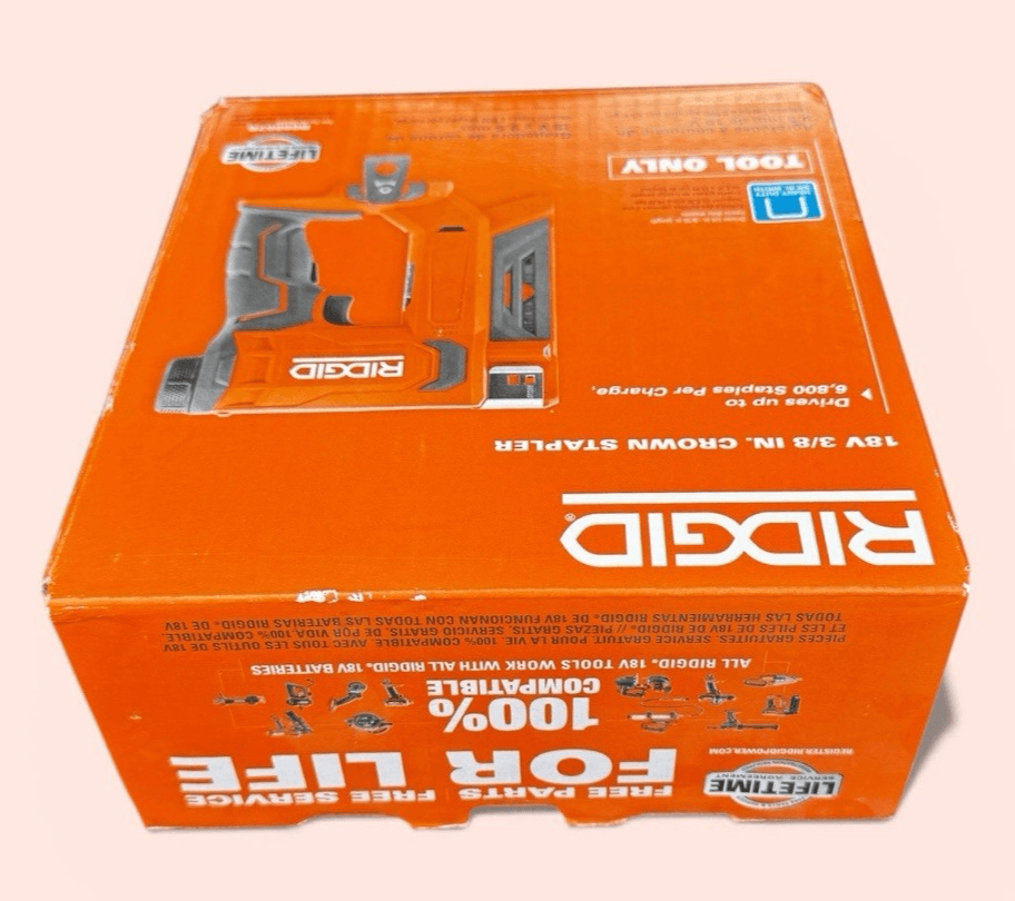 RIDGID Narrow Crown Stapler 3/8 18V Brushless Cordless TOOL ONLY R09897B - Thumbnail 9