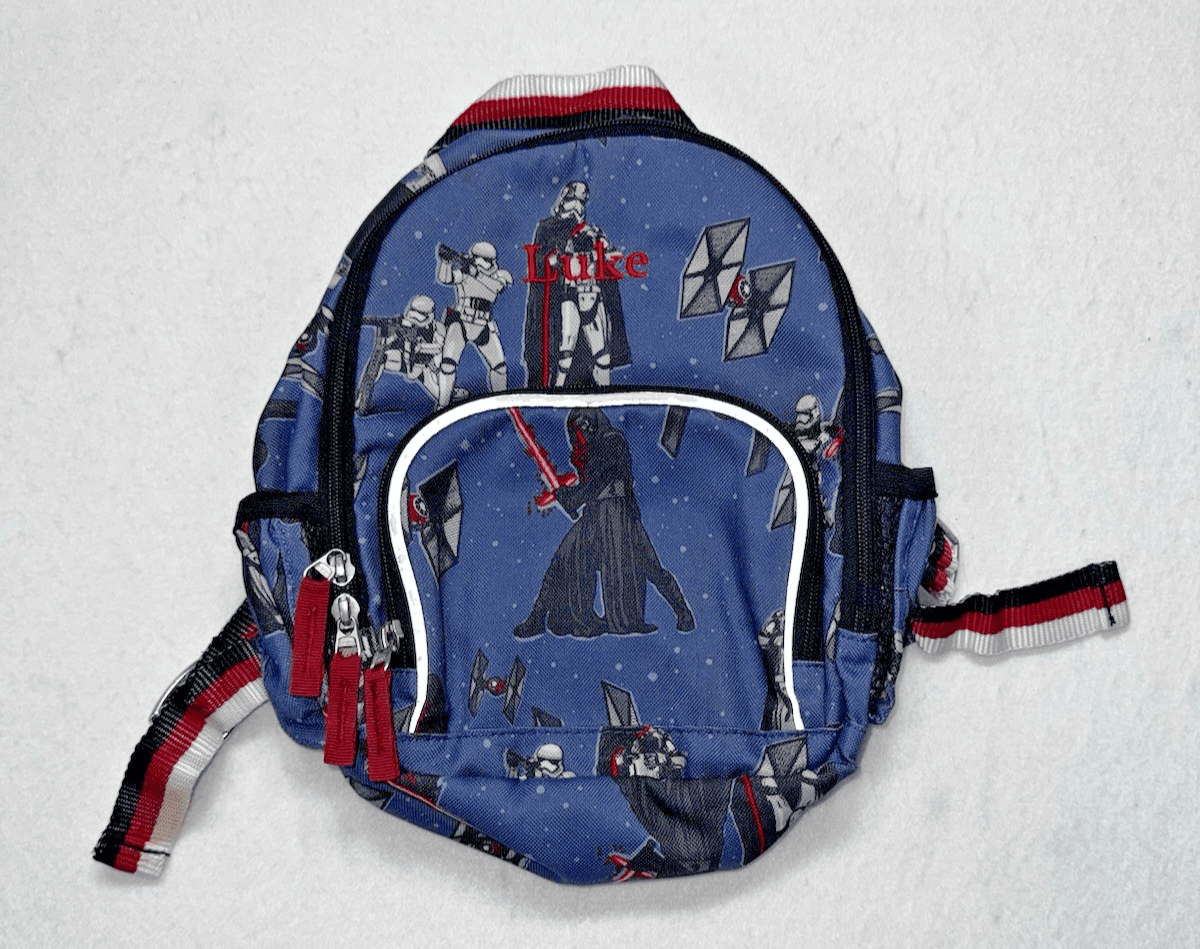 Pottery Barn Kids Star Wars The 1st Order Mini Pre-K Toddler Size Backpack LUKE - Image 1