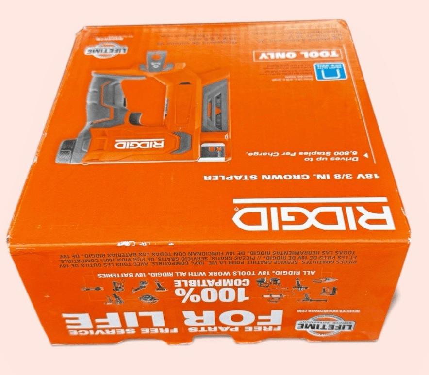 RIDGID Narrow Crown Stapler 3/8 18V Brushless Cordless TOOL ONLY R09897B - Thumbnail 10