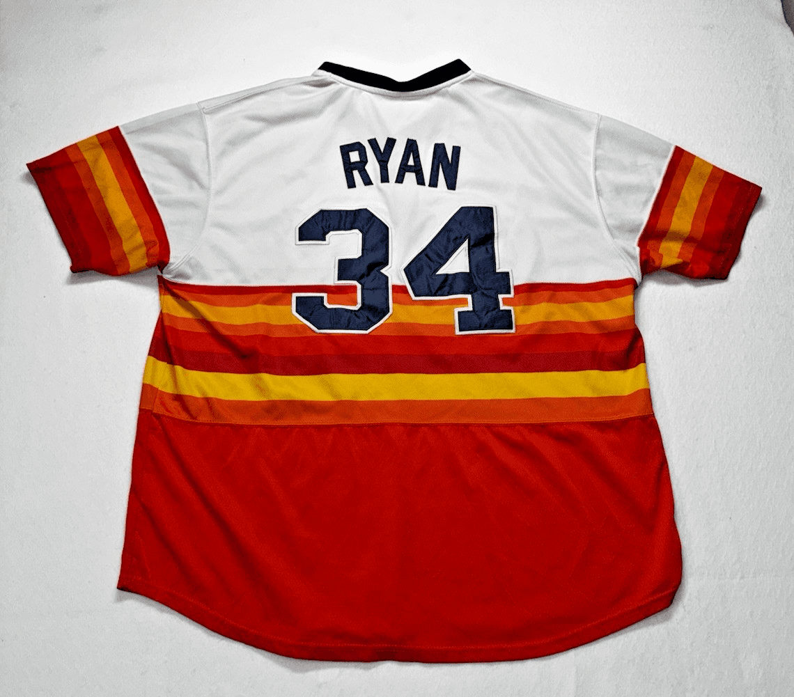 Vintage Houston Astros Nolan Ryan Collection MLB Jersey Men’s Size ? See Pics - Thumbnail 4