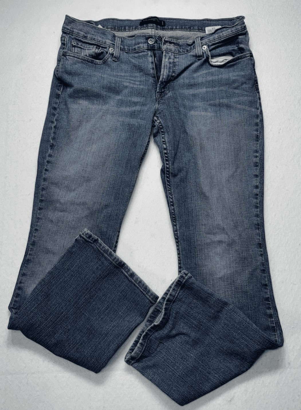 Vintage Women's Levi Jeans Too Super Low 524 Size 15M Blue