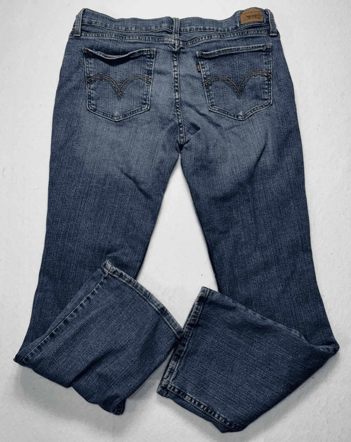 Vintage Women's Levi Jeans Too Super Low 524 Size 15M Blue - Thumbnail 6