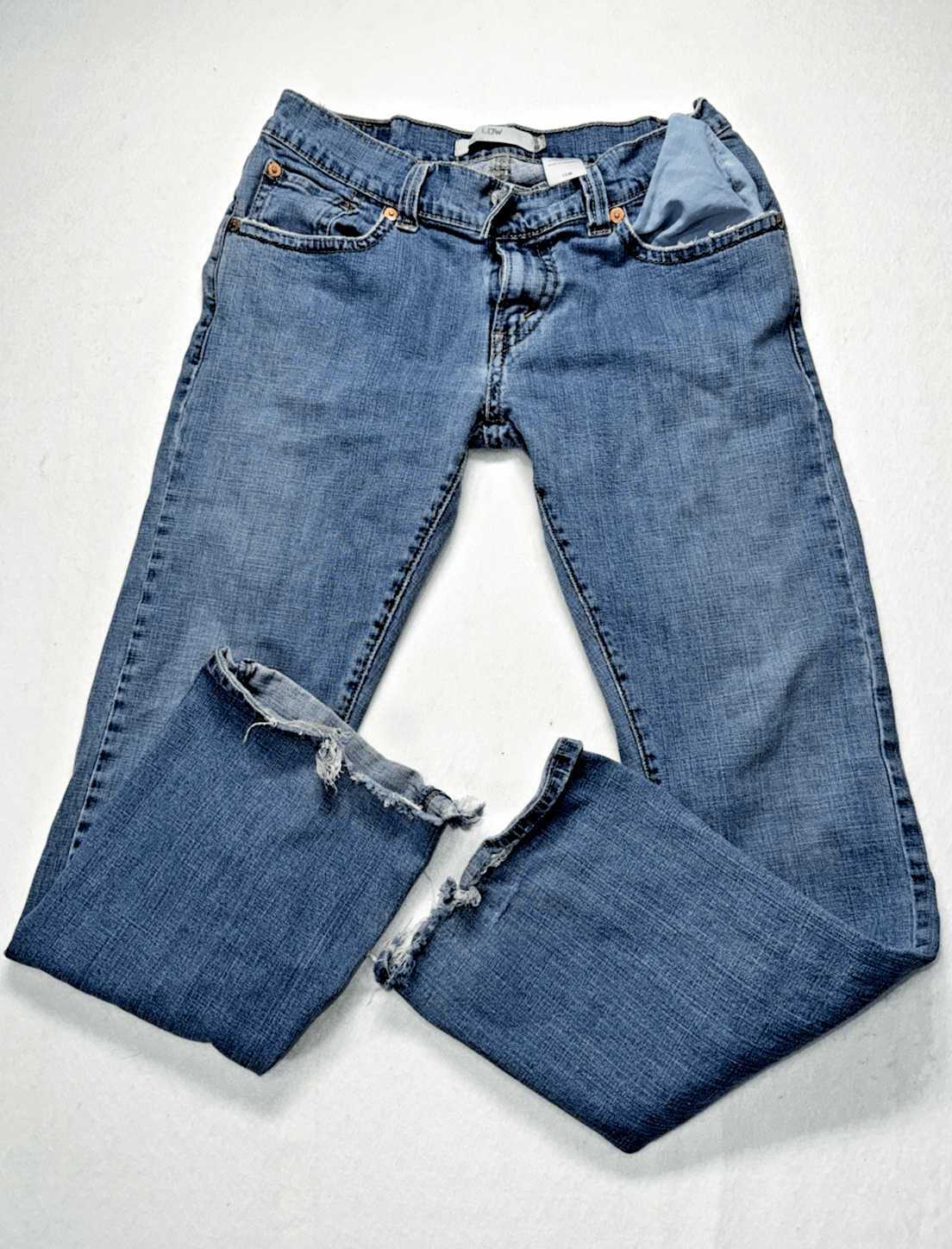 Vintage Levis 542 Jeans Womens 12M Blue Y2K Low Flare Pockets Denim Medium Wash