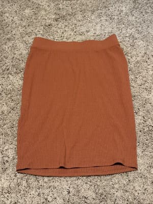 Bar III Pencil Skirt Size Large Rust Color