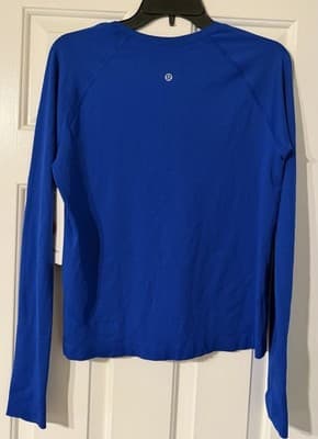 NWT Lululemon Swiftly Tech Long Sleeve 2.0 *Race Galactic Cobalt Size: 12 - Thumbnail 3