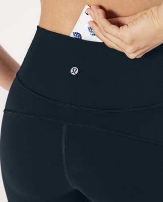 Lululemon In Movement 7/8 Tight *Everlux 25" Green Blue Athleisure Leggings Sz 2 - Thumbnail 2