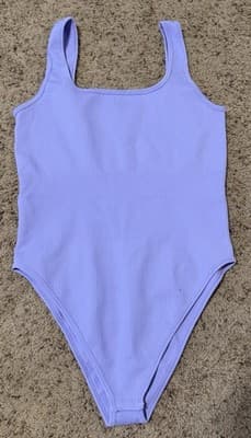 OQQ Ribbed Square Neck Sleeveless Tank Tops Bodysuits XXL Color:Light Roland - Thumbnail 4