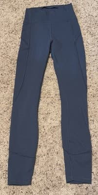 Lululemon In Movement 7/8 Tight *Everlux 25" Green Blue Athleisure Leggings Sz 2 - Thumbnail 3