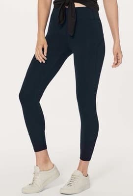 Lululemon In Movement 7/8 Tight *Everlux 25" Green Blue Athleisure Leggings Sz 2