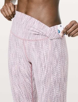 Lululemon Wunder Under Crop HR *Full-On Luon 21" Arrow Jacquard Antique Size:4 - Thumbnail 2