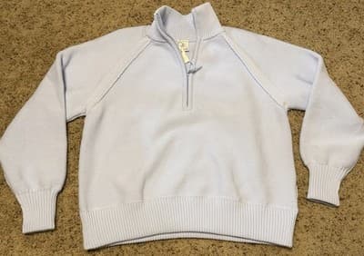 OFFLINE By Aerie Cool Down Quarter Zip Sweater Size: Small Color: Light Blue