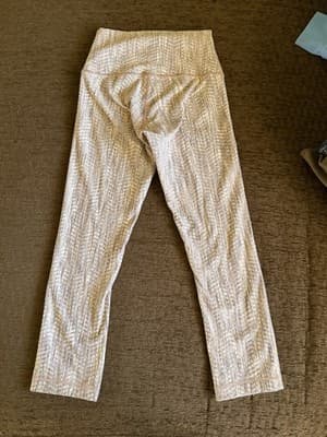 Lululemon Wunder Under Crop HR *Full-On Luon 21" Arrow Jacquard Antique Size:4 - Thumbnail 5