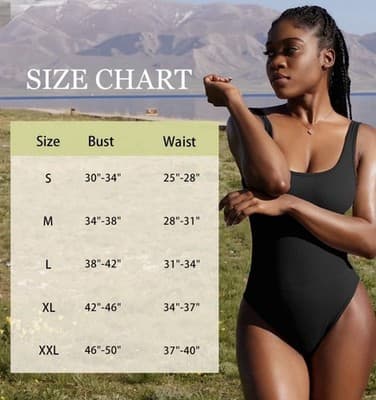 OQQ Ribbed Square Neck Sleeveless Tank Tops Bodysuits XXL Color:Light Roland - Thumbnail 3