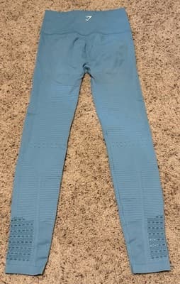 Gymshark Vital Seamless 2.0 Leggings Color Tahoe Teal Size Medium. - Thumbnail 2