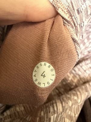 Lululemon Wunder Under Crop HR *Full-On Luon 21" Arrow Jacquard Antique Size:4 - Thumbnail 3