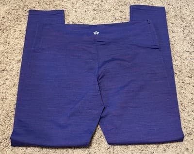 Tuff Athletics Women’s Stretch Leggings in a purple/blue heathered color Large - Thumbnail 4