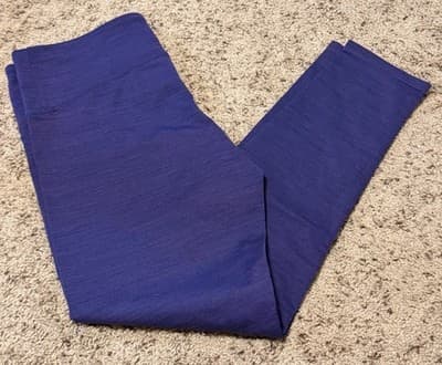 Tuff Athletics Women’s Stretch Leggings in a purple/blue heathered color Large