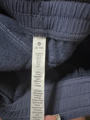 NWT CRZ Yoga Straight-leg Pants Color: Ink Blue Size: Medium 8/10 - Thumbnail 5