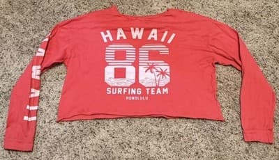French pastry Hawaii Crop Shirt Size Medium. “I Lost The Tag 🏷️ “