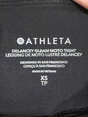Athleta Delancey Moto Tight Leggings Track Pants Size:XS Color: Black (598323) - Thumbnail 5