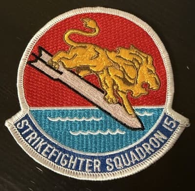 USN NAVY VFA-15 F-18 STRIKEFIGHTER SQUADRON 15 4" EMBROIDERED PATCH