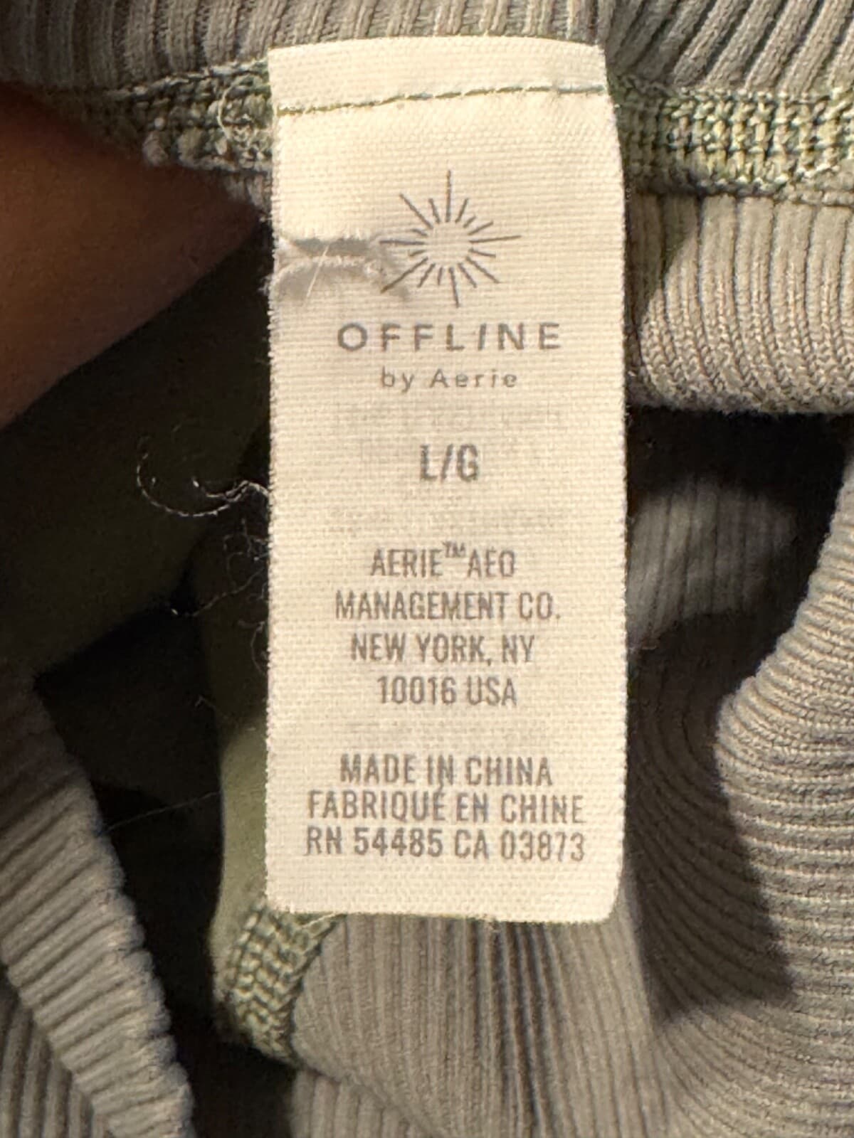 Offline by Aerie Women's Large Goals 7/8 Legging Hi-Rise Green - Thumbnail 5