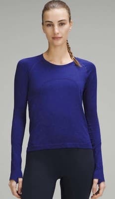 Lululemon Swiftly Tech Long Sleeve 2.0 *Race Color: Riverside Size 14