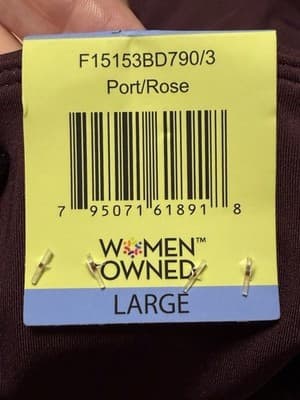 Tangerine Women's High Waist Active Rib Leggings Color:Port Size: Large - Thumbnail 6