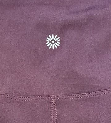 Tangerine Women's High Waist Active Rib Leggings Color:Port Size: Large - Thumbnail 4