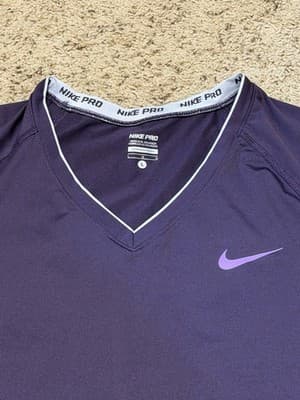 Nike Pro Women’s Short Sleeve Athletic Top Size: Large Color: Purple - Thumbnail 3