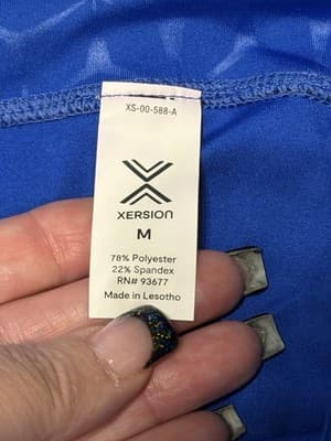 Xersion Women’s Workout Athletic Leggings Size Medium Color Royal Blue - Thumbnail 3